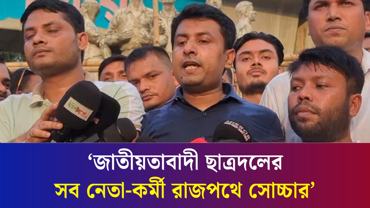 দেশ উন্নয়নের পথে হাঁটলে বিরোধী দল ম’ব শুরু করে : ছাত্রদল সহ-সভাপতি